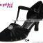 Suphini Decoration Nubuck Black Ballroom Dance Shoes