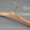 HEAD small size kids chilidren top clothes hanger beech wood with chormed plated hook for coat suits