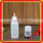 pe bottle with e-liquid bottle pe flat childproof with 30ml unicorn bottles