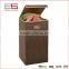 Household Essentials Coffee Linen Clothes Hamper Basket with Lid