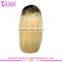 Qingdao Factory Price Brazilian Human Virgin Hair Ombre 613 Blonde Glueless Lace Front Wigs For White Women