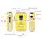 Mini Yellow UHF 450-470MHz16CH FM Scan Monitor Emergency Alarm Flashlight Function Walkie Talkie