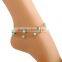 Foot jewelry barefoot sandals three layers anklet