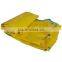 Flame Retardant Tarps 13 oz Vinyl Yellow Color Tarps,5 Ft. x 7 Ft. Yellow Flame Retardant Vinyl Tarps - 13 OZ.
