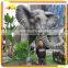 KANO4839 Theme Park Realistic Giant Fiberglass Elephant 3D Statues