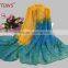 100% Cotton Voile Scarves Shawls and Stoles for Sexy Fashion Ladies and Girls Dresses Mixed Color