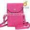 New pattern mini cross body bag long strip cell phone metal shoulder bag