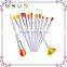 Unique handle for beauty makeup 5/10pcs spiral makeup brushes set