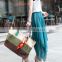 women crochet straw bag natural color real handmade handbag