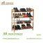 Bamboo corner standing shoe racks hot selling in 2015