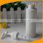 Vital White Cylindrical Empty Lotion Bottle with Pump 4 oz. Size