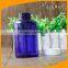 500ml PET Blue Plastic Pill Boston Bottle With Child Resistant Cap