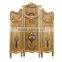 Luxury Gold Painting Folding Screen Antique Wooden Curio Floor Screens Classical Furniture Decorative Screen