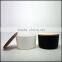 20oz large sprayed colored candle jars matte black glass candle holder