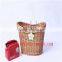 hand woven natural wicker bicycle basket