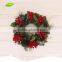 GNW CHWR-1605042 Customized Promotional green PE Christmas Wreath for window hanging decoration