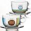 4oz 6oz 8oz Caffe Latte Espresso Cappuccino glass mug set