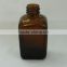 50ml oil spray bottle square amber oil spray bottle with gold aluminum sprayer and cap