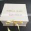 White Color Foldable Structure Kid Boys Children White Baby Clothes Box Ribbon Closure