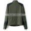 Fashion polyester and wool pu combination quilting high quality garment mamufacturer ladies coats jackets