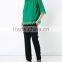 unique design ladies green embroidered blouses customized