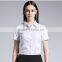 Ladies Fashion Short Sleeve Work Shirt Cotton Shirt