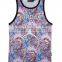Custom Sublimation Polyester 3D Printing Promotion Sport Men Tank Top