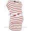 2017 Blouse Women Summer Stripe Maternity Clothes Ladies Tops Latest Design