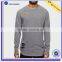 Distressed heathergrey long sleeve knit mens hoodie&sweatshirt