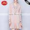 New season China factory mature ladies v neck loose sweater dress for wholesale