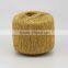 golden hand knitting metallic lurex yarn for hat