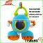 Puzzle pull shock Baby Soothing plush stuffed doll alarm clock