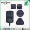 Multi socket 3.2V1A Interchangeable plugs AC adapter with UK US EU AU plugs