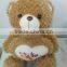 factory supply soft grey Valentine bears for kids