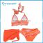 < OEM>two piece bandeau child bikini Kids Cute Swimwear Children Bikini beachwear