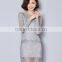 2016 New High Quality Embroidery Women Black Dress Fashion Spring Autumn Lace Dress Plus Size Long Sleeve Korean Dress