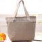 Linen Material Handle Women Lunch Cooler Bag Shopping Cooler Bag