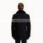OEM Clothing Fashion Wool Heavy Winter Black Mens Coats With Fur Collar