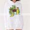 2017 BAIYIMO Custom Panda Printed 100% Cotton Plain White Hoodies