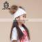 Specification With Two Top Balls Knit Fur Pompoms Knitted Winter Beanie Hat
