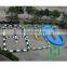 Colorful inflatable race track, inflatable sports game race track for kids ,outdoor inflatable race track