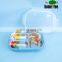 1.1L Oval Two Layers 3 Compartment 4 Locks SUS304 Stainless Steel Insulated Bento Hot Lunch Box