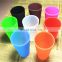 Small creative cup with foldable function and food grade silicone material for outdoor red wine and beer