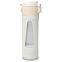 280ml borosilicate glass water cup with ceramic spheres of mineral alloy element making water soluable Hydrogen 800-1300 pbb rapid microelctrolysis generating hydrion neutralizing radical Portable lidded bottle anit-scald-skid hot water tea cup