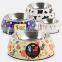 Pet shop wholesale printing stainless steel dog food bowl