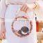 Yarncrafts Handmade Crochet woman woven mini round bag for lady