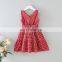 Girls' Dress 2020 Summer Cotton V-Neck Plaid Vest Clothes Dress