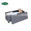 New design  high quality fabric long storage ottoman with wooden legs folding storage ottoman long bench