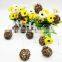 2AA Battery Operated Portable LED Rattan Ball String Light Birthday Party Decoration Rattan Ball Light