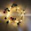 2020 hot 20L led christmas tree custom mini jingle bell fairy copper wire light holiday lighting for home bedroom decoration